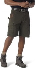 Wrangler Riggs Workwear Men's Ranger Cargo Short Size 40 Brown Shorts