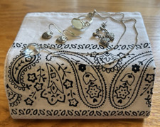Mixed Lot of Silver Plated Teen Jewelry Love Hearts Simple Boho Bandana Grab Bag