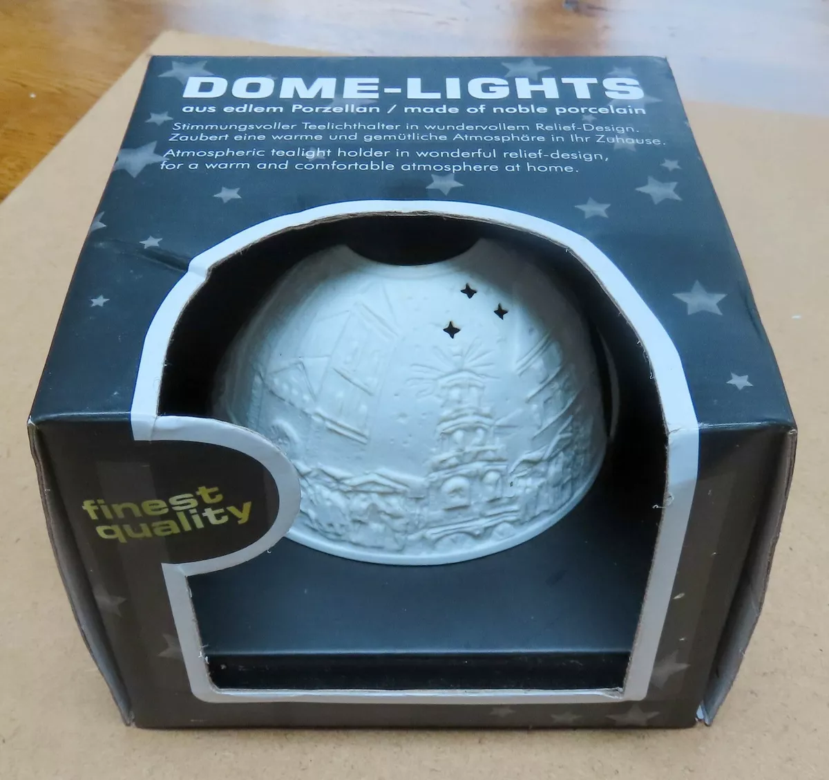 Kerzenfarm Porcelain Tealight Candle Holder Dome Tray