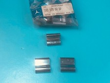 Mercedes W123 Rear Windshield Trim Lock Cover Set 1236780237 & 0137 Genuine NOS