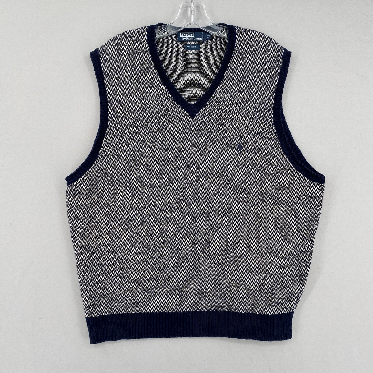 トップス 90s Polo Ralph Lauren Oild Cotton Vest S Vintage 1990s Polo Ralph Lauren Wool Cotton Sweater Vest