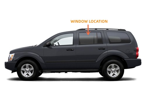 Driver/Left Side Rear Door Window Glass For 04-09 Dodge Durango/ Chrysler Aspen - Picture 2 of 3