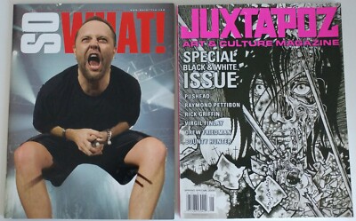 アート・デザイン・音楽 JUXTAPOZ Pushead Limited Cover Set So What Metallica Club + Juxtapoz 2005 Spring Special B&W PUSHEAD