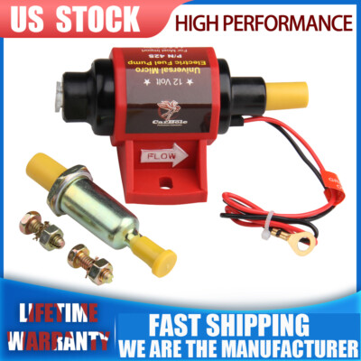Low Pressure 2-3.5PSI Universal Micro Electric Fuel Pump 42S Polymer Gasoline US