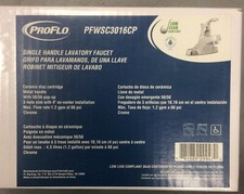 ProFlo Single Handle Bathroom Faucet Chrome PFWSC3016CP B3