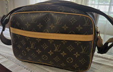 Louis Vuitton Monogram Brown Shoulder Bag cro...