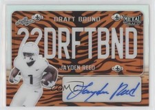2022 Leaf Metal Draft Bound Tiger Mojo 4/5 Jayden Reed #DB-JR2 Auto qf8