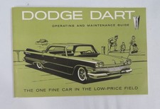 Vintage 1960 Dodge Dart Original Operating And Maintenance Guide