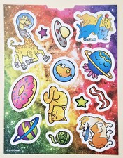 Cosmic Cats / Hoja de pegatinas