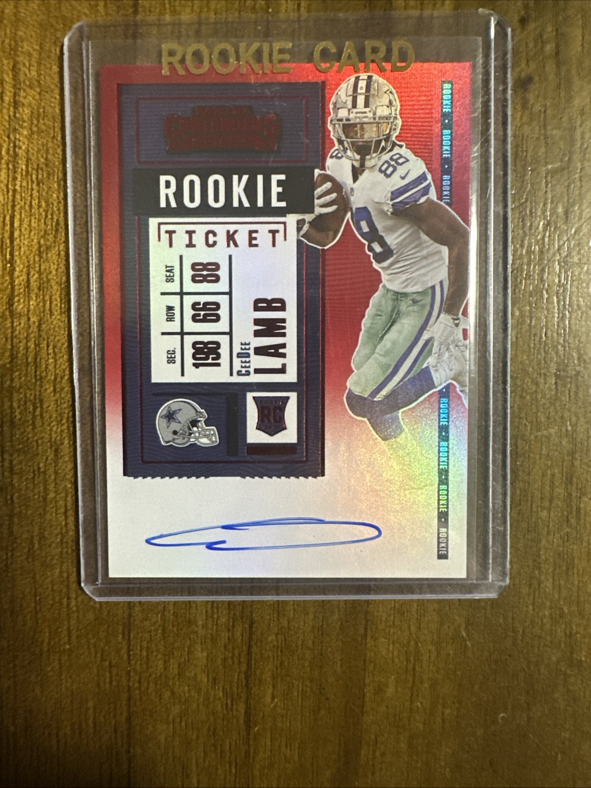 2020 Panini Contenders Optic Rookie Ticket CeeDee Lamb #107