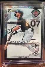 2025 Panini Prospect Edition Jacob Gonzalez #19 Holo Ticket Black Velocity /39