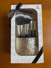 NEW 5pcs/Set Makeup Brushes Powder, Angled, Eyeshadow, Eyeliner Brush Gold