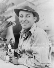 Bing Crosby Photo 8x10 American Singer Actor With Puppy 1935