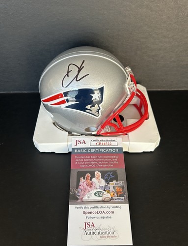 Julian Edelman Autographed Signed New England Patriots Mini Helmet SUPER BOWl MVP JSA COA 
