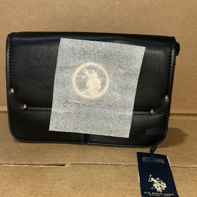 Us Polo Assn U.S. Polo Assn. Heritage Black Crossbody Bag w shoulder strap - New