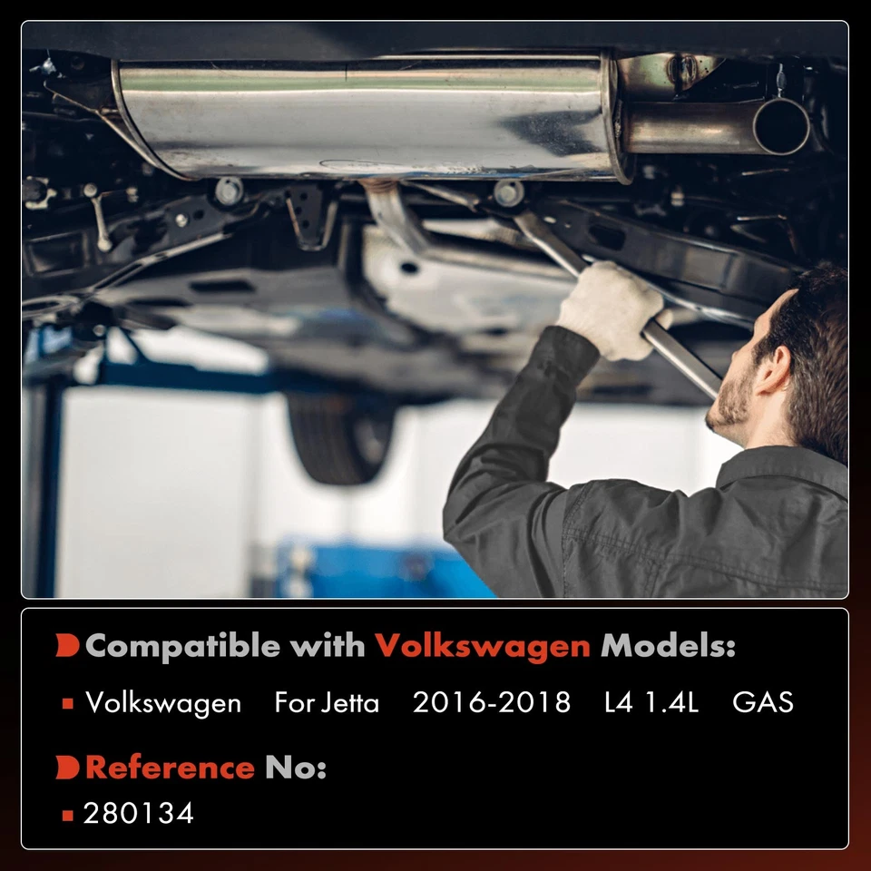 Convertidor catalítico con herrajes para Volkswagen Jetta 2016 2017 2018 L4 1,4 L gas Foto 2 de 4