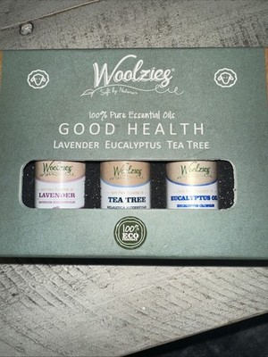 Woolzies 100% Pure Essential Oils Good Health Lavender Eucalyptus Tea Tree