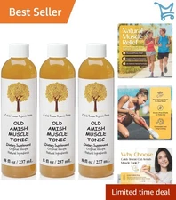 Amish Muscle Tonic Natural Foot Cramps Relief Pack of 3 Fast-Acting
