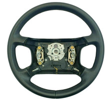 NEU LEDER Lenkrad für Audi 80 90 S2 B4 100 S4 C4 Schwarz
