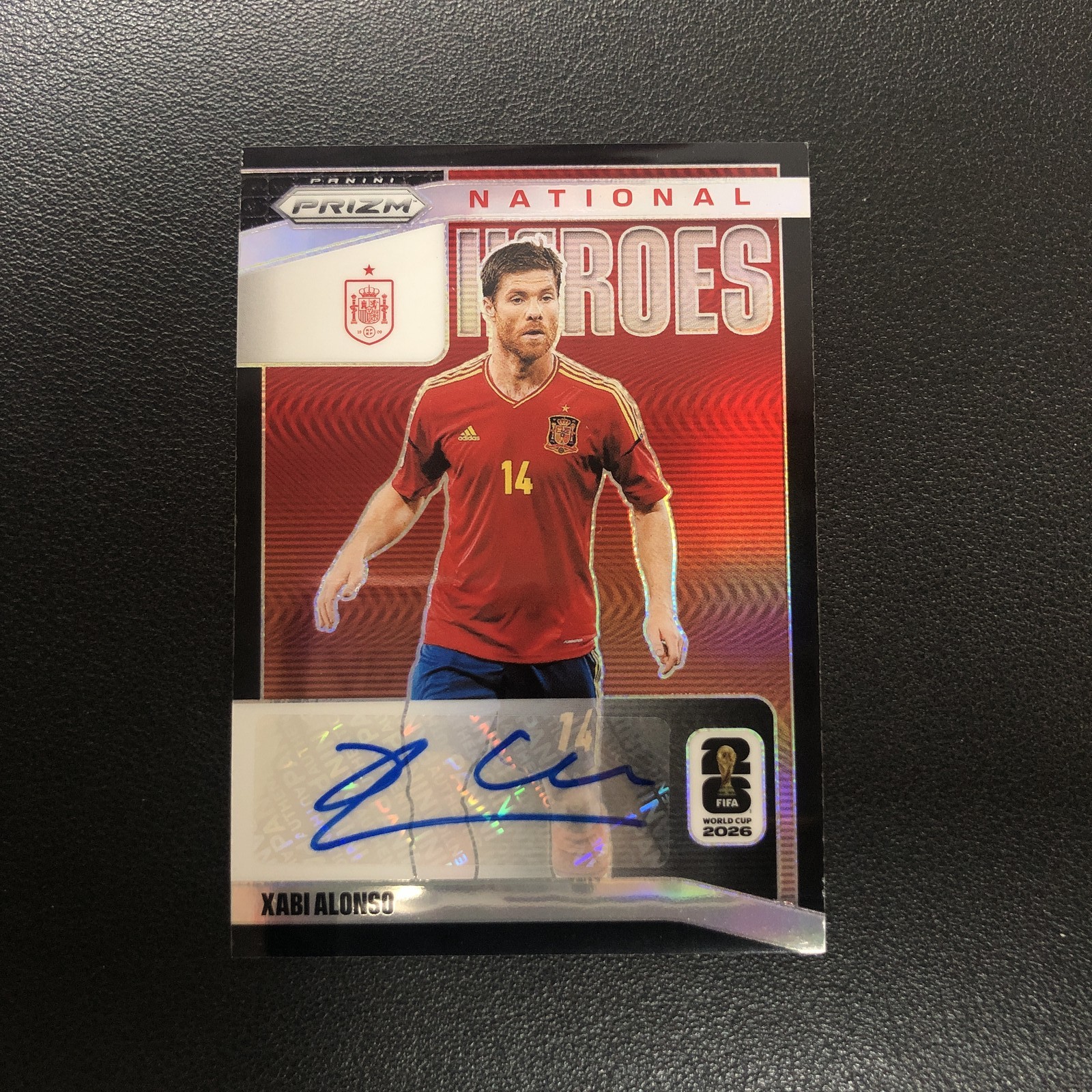 2026 Panini Prizm FIFA World Cup National Heroes Auto Xabi Alonso Black 1/1