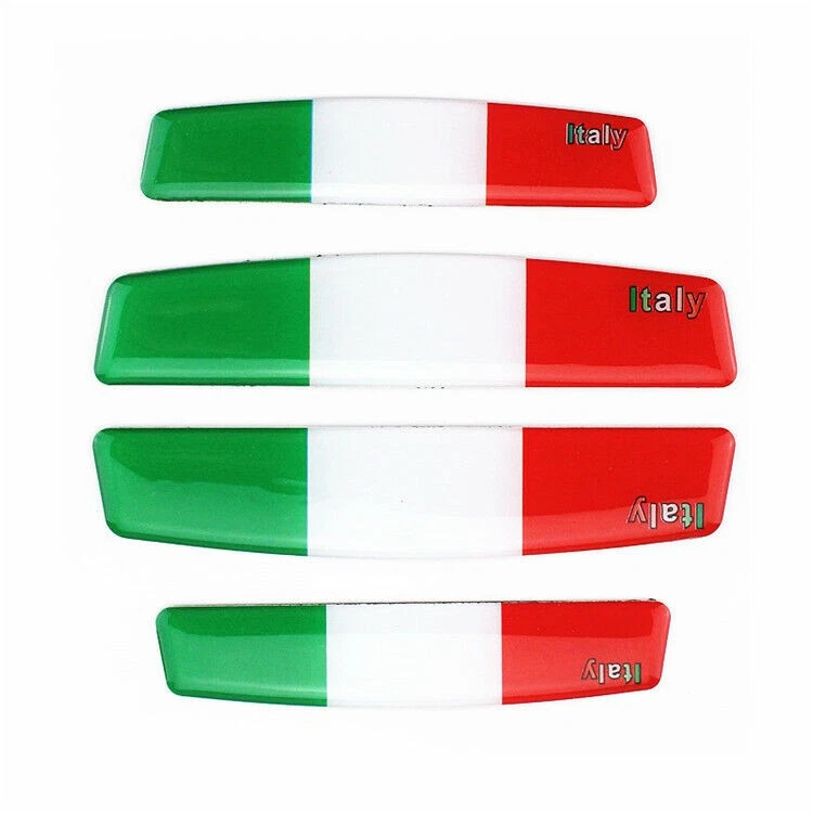 4 PIEZAS IT Italia Insignia AR PUERTA PARACHOQUES TIRA Calcomanía Emblema Adhesivo Para IT Coche de Lujo Foto 4 de 4