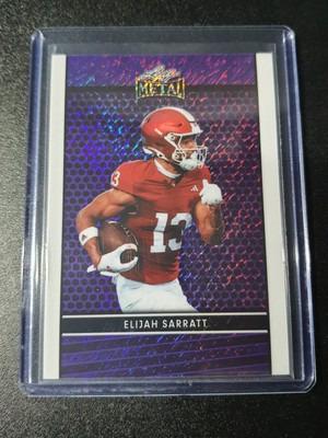 Elijah Sarratt - Leaf Metal 2024 - Indiana Hoosiers - Purple Shimmer - /8