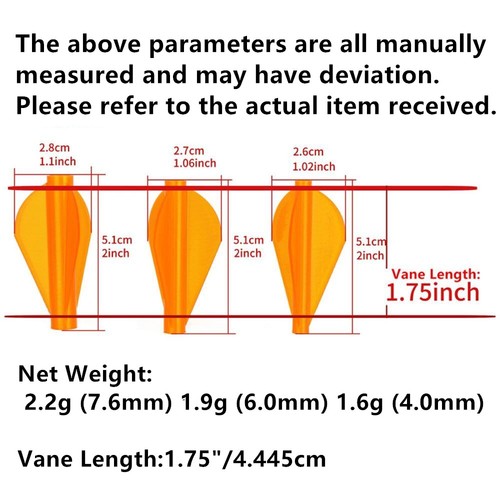 6x1.75" Integrated Arrow Feathers Vanes Shaft DIY Target Archery Shooting Target - Picture 3 of 15