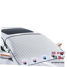 Car Windshield Snow Ice Cover with Side Mirror and Elastic Hook, 61"x46"Inch