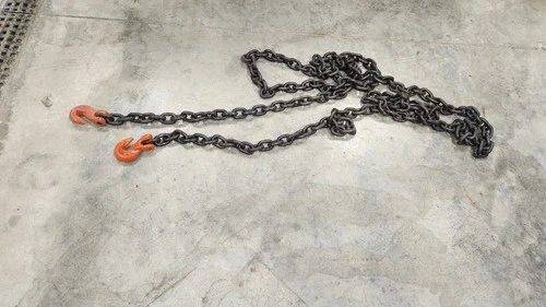 CM  607337CL20 3/8" x 20' 8800lb G100 Tiedown Rigging Chain Grab Hooks NEW
