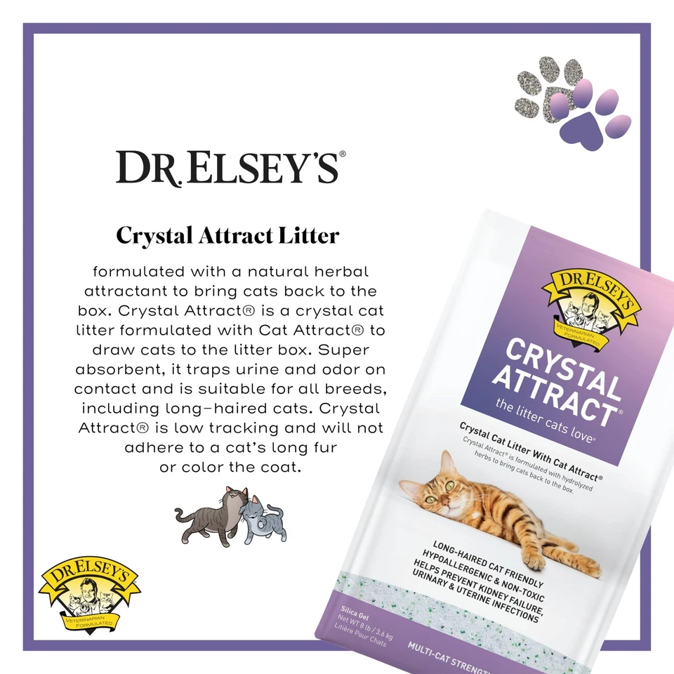 Crystal Attract Silica Cat Litter, 8lbs - Image 2 of 4