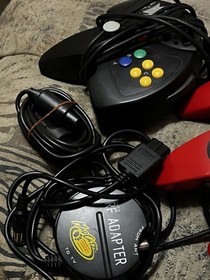 N64 Nintendo 64 Console + 3 CONTROLLERS + Mario Kart & Super Smash Bros Original