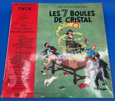 HERGÉ TINTIN LES 7 BOULES DE CRISTAL 33t 25cm Disque Pathé Marconi