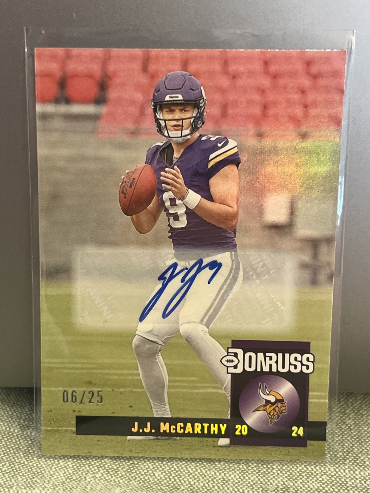 2024 Panini Donruss - Retro 1994 J.J. McCarthy #27 Autographs /25 (AU, RC)