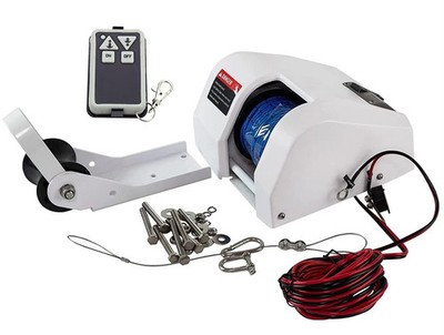 ELEKTRISCHE ANKERWINDE MIT FERNBEDIENUNG PONTONBOOT 45 KABELLOSES STEUERUNGSSET