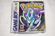 Pokemon Crystal (Nintendo Game Boy Color) Complete in Box CIB Saves