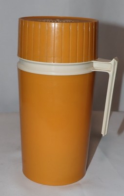 Vintage King Seely Thermos Model 7202 Pint Size Harvest Gold Color - Complete