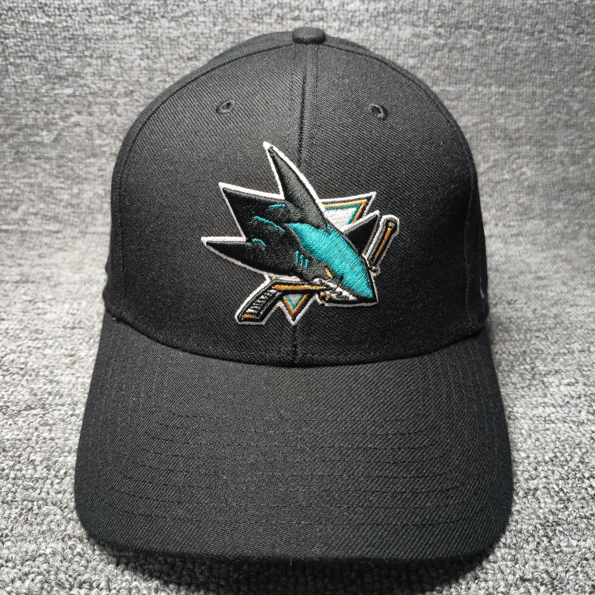 '47 Brand San Jose Sharks NHL Black Strapback Curved Bill Cap Hat