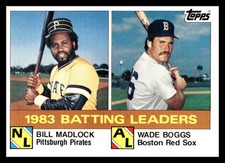 1984 Topps #131 1983 Batting Leaders (Bill Madlock / Wade Boggs)