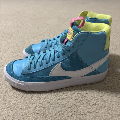 Nike Blazer Mid 77 Dance Kids Size 6Y Women’s Baltic Blue Pink DQ6084-400  Shoe
