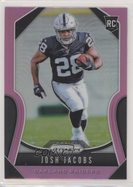 2019 Panini Prizm Rookies Pink Prizm Josh Jacobs #323 1u6