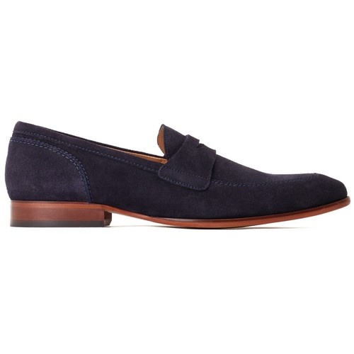 Base London Bruno Marine Leder Herren Klassische Slipper Schuhe - Bild 5 von 6