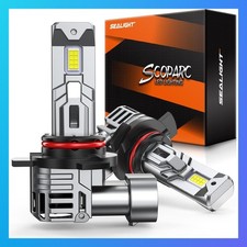 Do LED headlight bulbs run hotter than halogen bulbs? LED Bulbs 50000LM Super Bright 6500K White Headlight Replacement 2 Pcs
