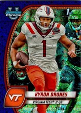 2024 Bowman Chrome U University #119 Kyron Drones /375 Mini-Diamonds Purple RC