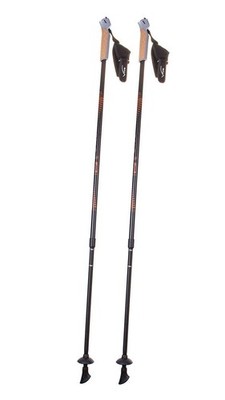 Nordic Walking Stöcke Vivo schwarz-orange Trekkingstöcke 82 135 cm