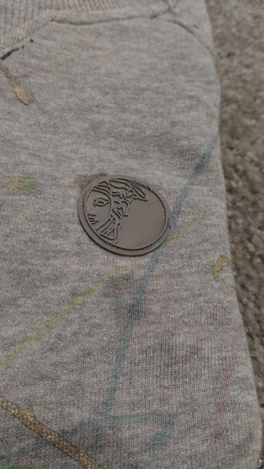 Sudadera Versace Gris M-L Herrajes Plateados Foto 3 de 4