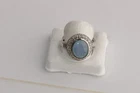 925 Sterling Silver Vintage Doublet Opal Ring Size 10 Marked SGF