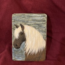 ACEO Art Card Original Hand Painted Mountain Horse By Lainey Loon  