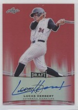 2015 Leaf Metal Draft Red Prismatic 2/5 Lucas Herbert #BA-LH1 Auto 2a9