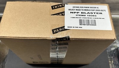 2026 PANINI SELECT WORLD CUP FACTORY SEALED 20 BOX BLASTER BOX CASE !!! QTY