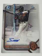 2022 Bowman Chrome Alexander Suarez Auto CPA-ASR - San Francisco Giants